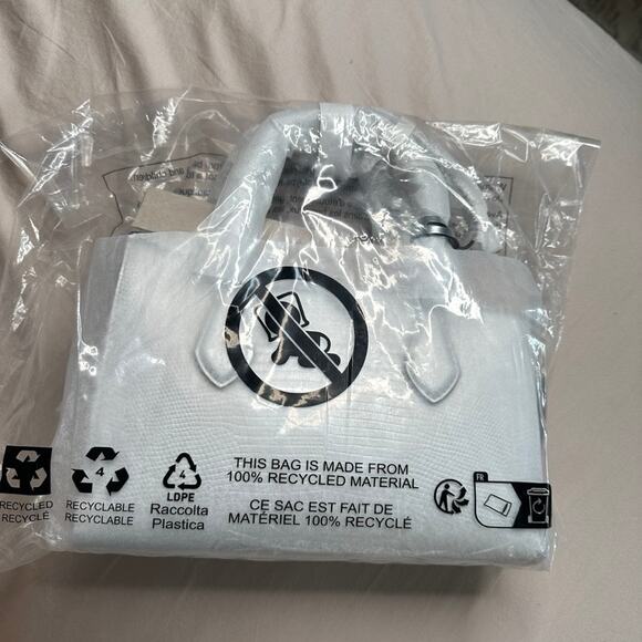 MICHAEL KORS Sheila Small Satchel Handbag Crossbody Embossed Purse Silver NWT - Picture 10 of 10